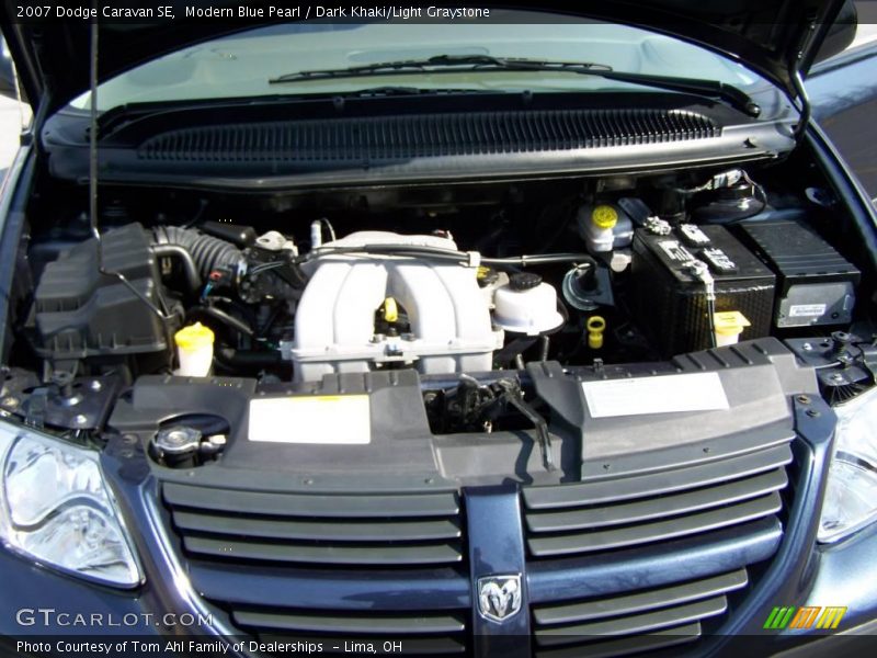 Modern Blue Pearl / Dark Khaki/Light Graystone 2007 Dodge Caravan SE