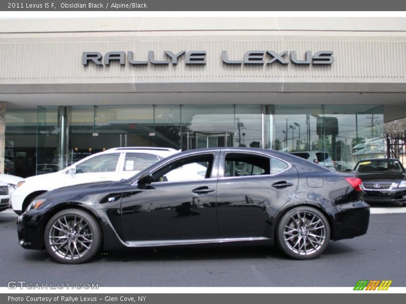 Obsidian Black / Alpine/Black 2011 Lexus IS F