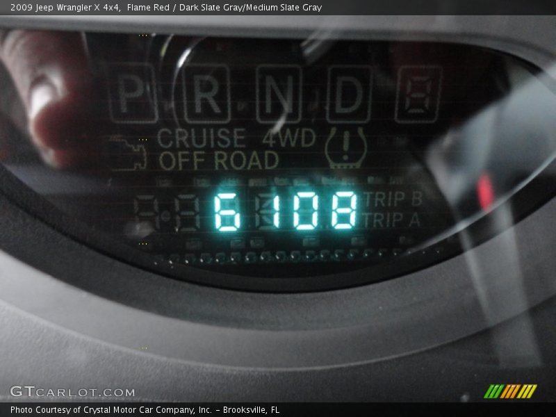 Flame Red / Dark Slate Gray/Medium Slate Gray 2009 Jeep Wrangler X 4x4