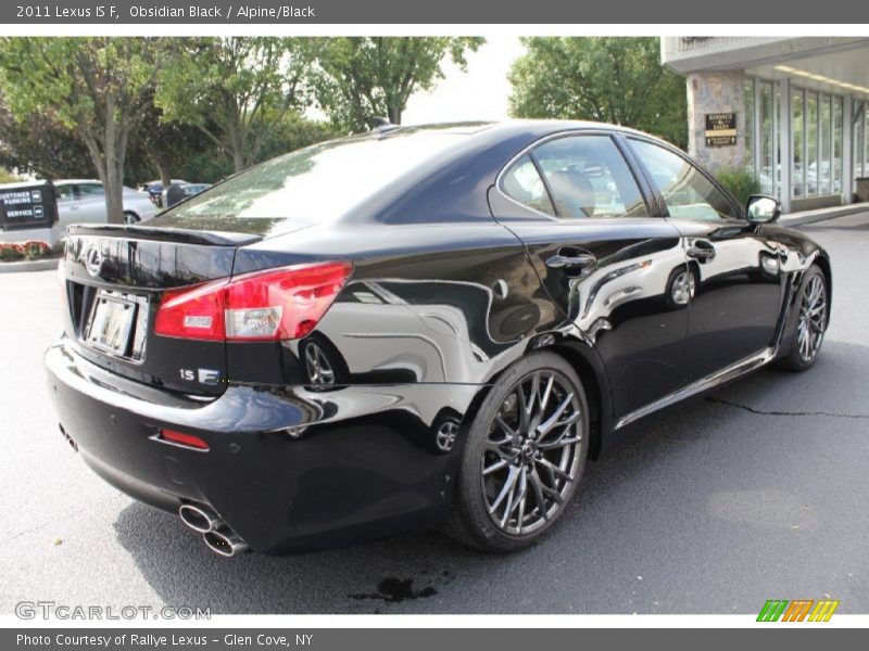 Obsidian Black / Alpine/Black 2011 Lexus IS F