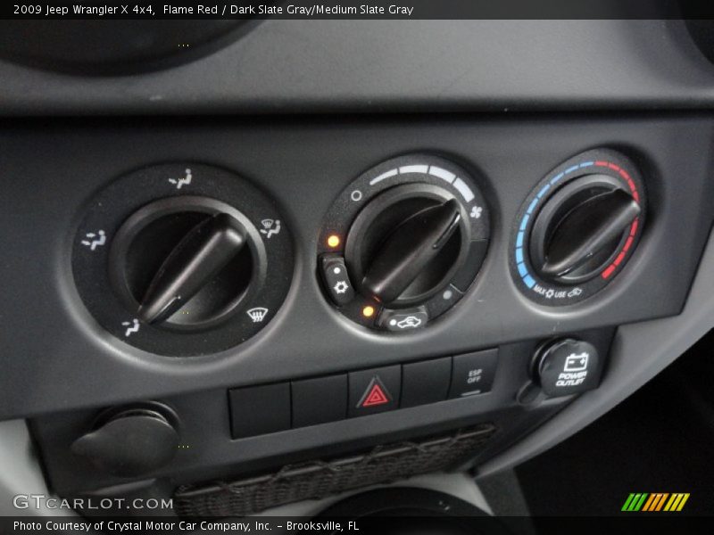 Flame Red / Dark Slate Gray/Medium Slate Gray 2009 Jeep Wrangler X 4x4