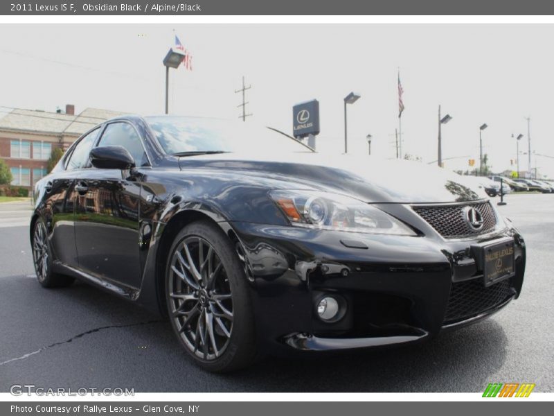 Obsidian Black / Alpine/Black 2011 Lexus IS F