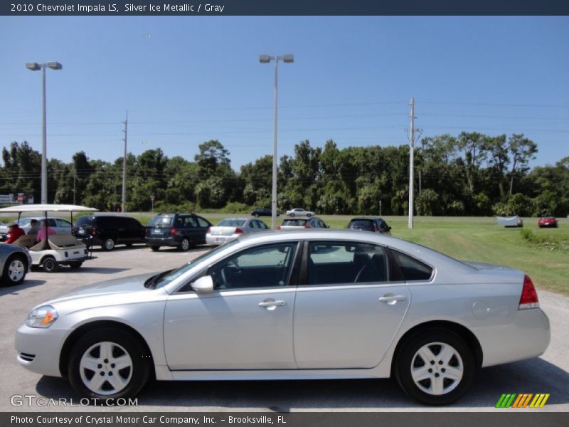 Silver Ice Metallic / Gray 2010 Chevrolet Impala LS