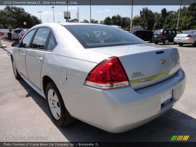 Silver Ice Metallic / Gray 2010 Chevrolet Impala LS