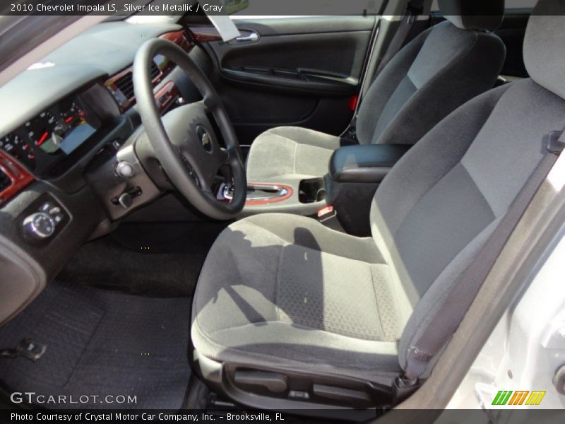 Silver Ice Metallic / Gray 2010 Chevrolet Impala LS