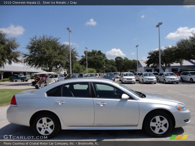 Silver Ice Metallic / Gray 2010 Chevrolet Impala LS