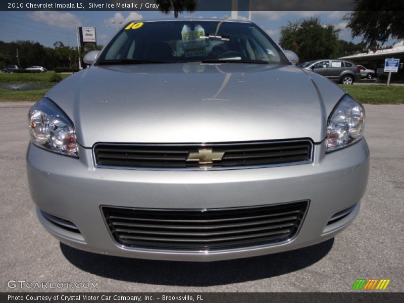 Silver Ice Metallic / Gray 2010 Chevrolet Impala LS