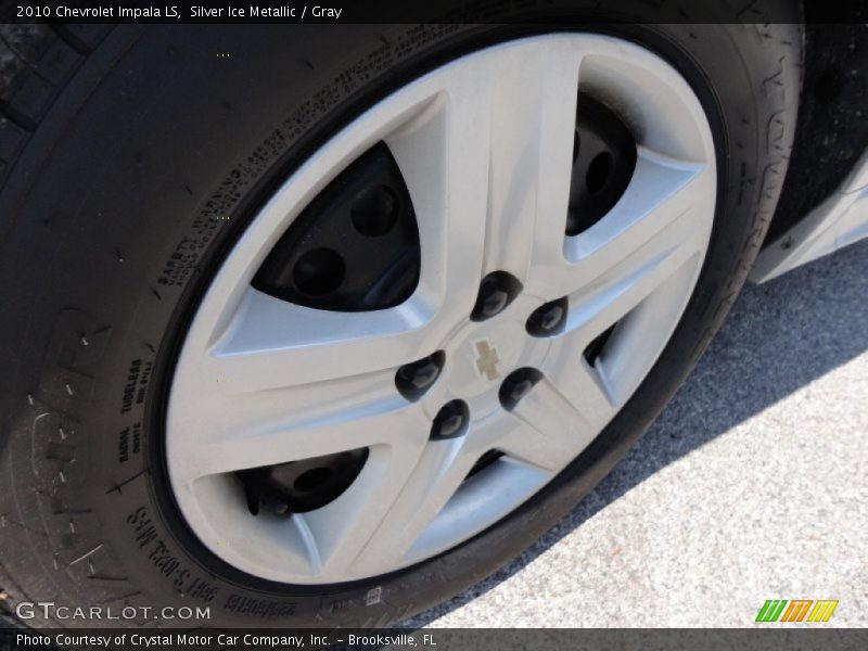 Silver Ice Metallic / Gray 2010 Chevrolet Impala LS
