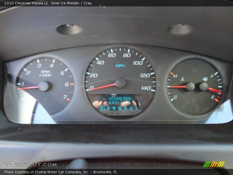 Silver Ice Metallic / Gray 2010 Chevrolet Impala LS