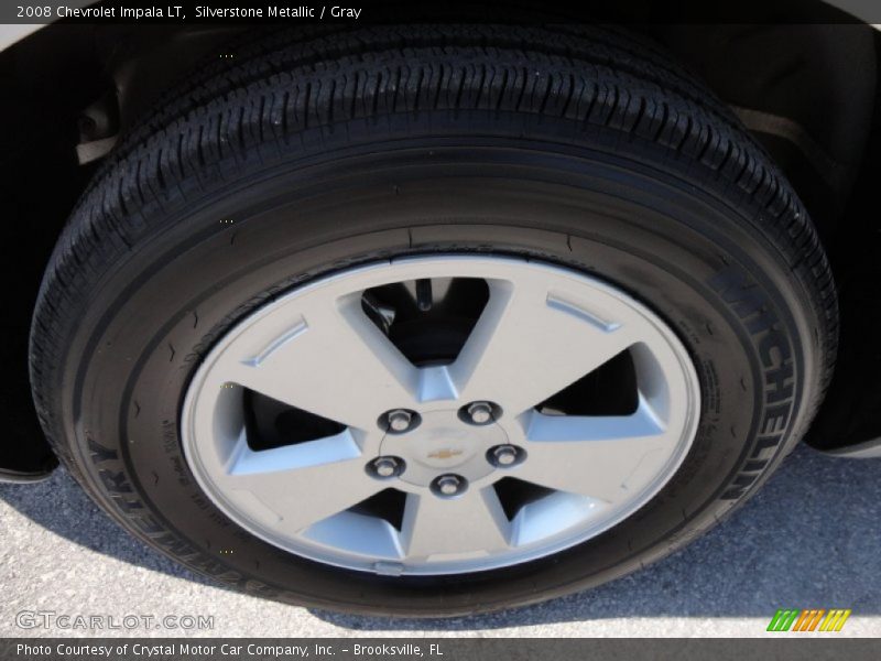 Silverstone Metallic / Gray 2008 Chevrolet Impala LT