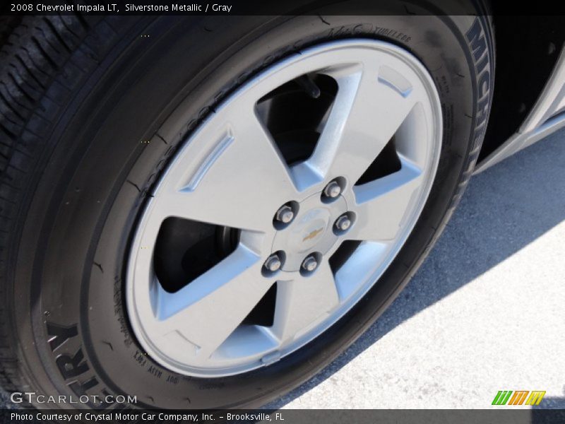 Silverstone Metallic / Gray 2008 Chevrolet Impala LT