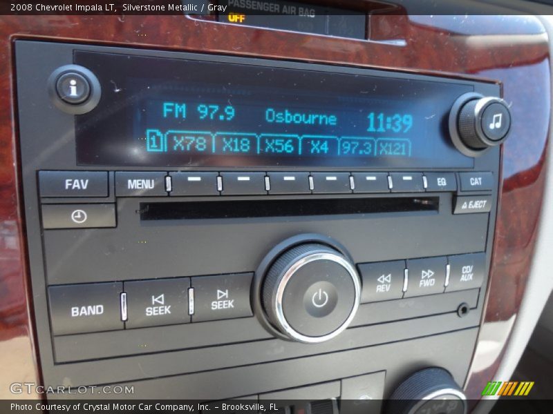 Silverstone Metallic / Gray 2008 Chevrolet Impala LT