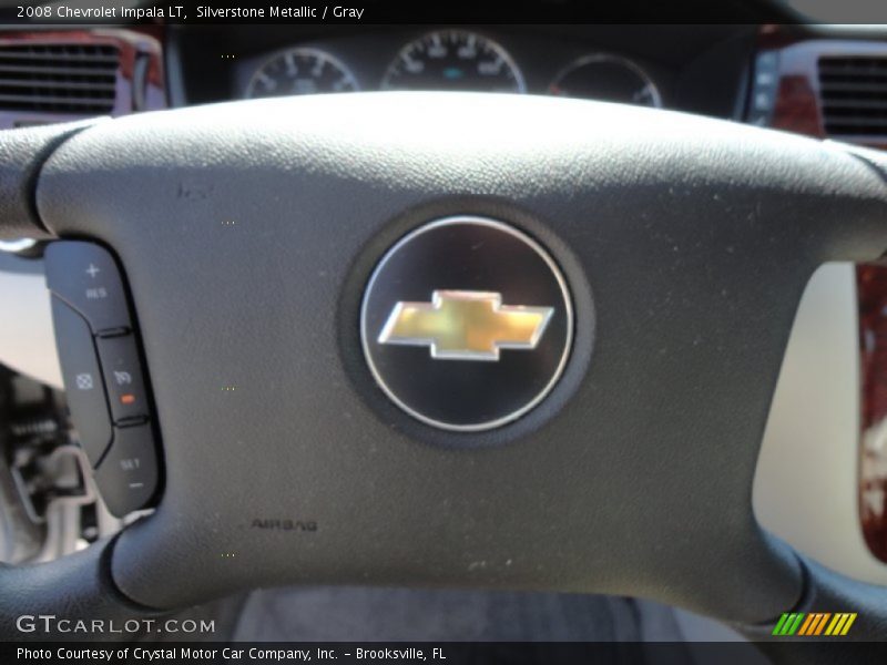 Silverstone Metallic / Gray 2008 Chevrolet Impala LT