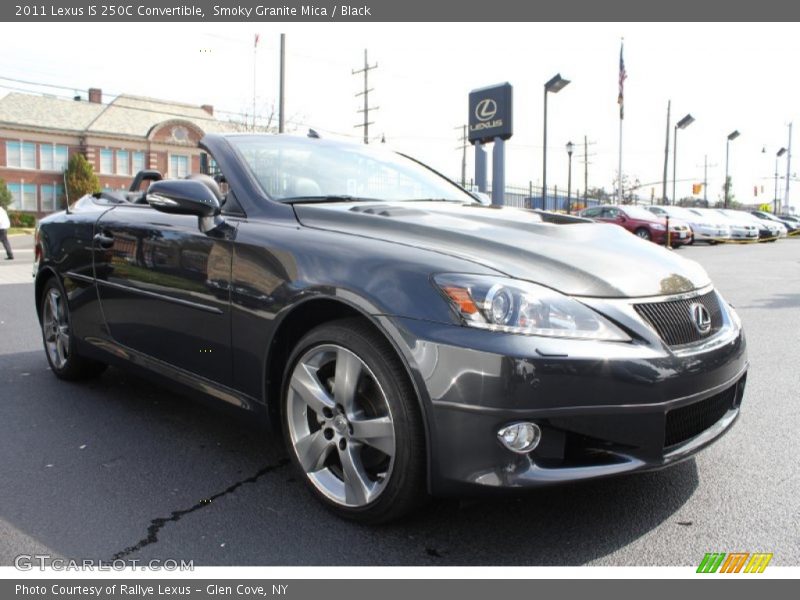Smoky Granite Mica / Black 2011 Lexus IS 250C Convertible