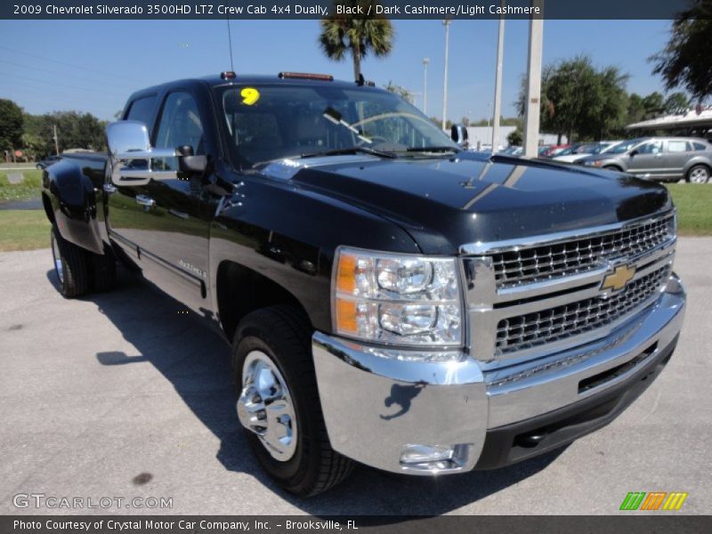 Front 3/4 View of 2009 Silverado 3500HD LTZ Crew Cab 4x4 Dually