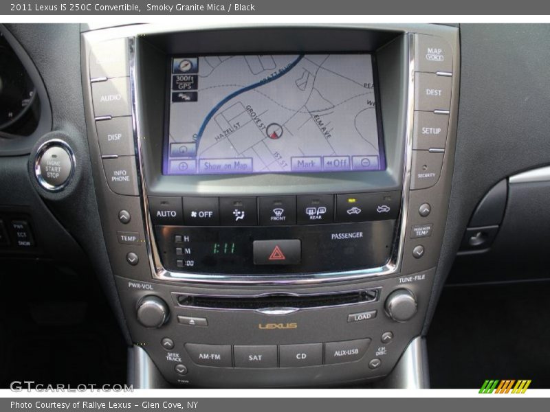 Navigation of 2011 IS 250C Convertible