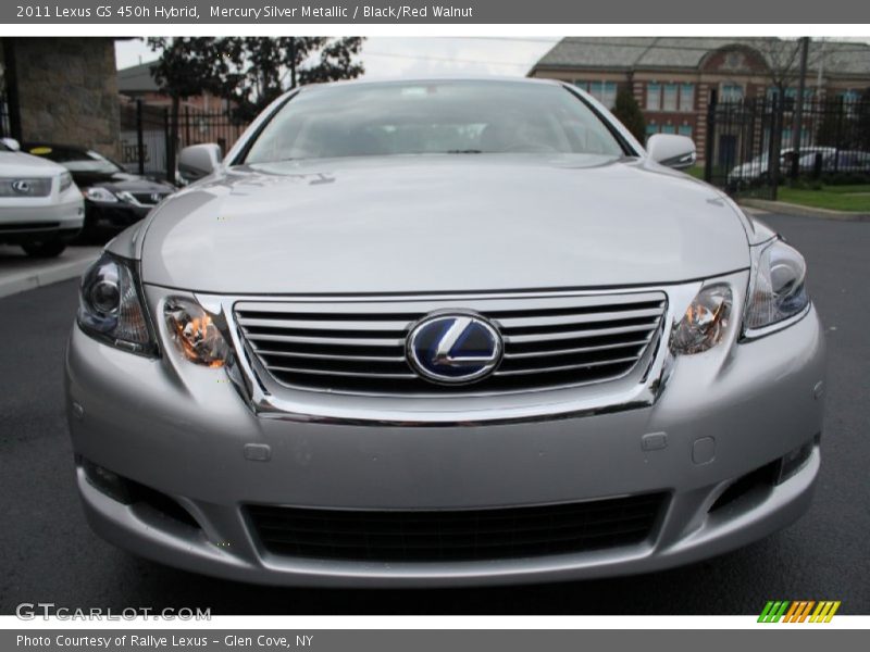 Mercury Silver Metallic / Black/Red Walnut 2011 Lexus GS 450h Hybrid