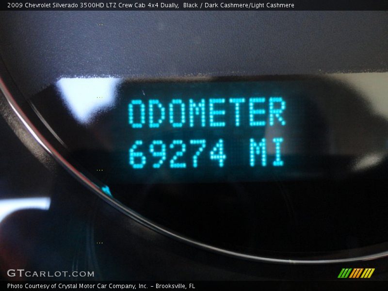 Black / Dark Cashmere/Light Cashmere 2009 Chevrolet Silverado 3500HD LTZ Crew Cab 4x4 Dually