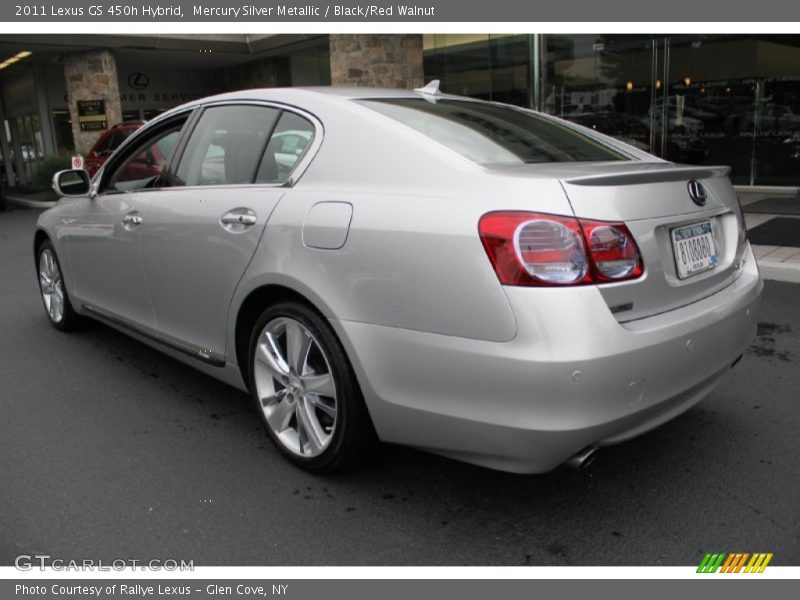 Mercury Silver Metallic / Black/Red Walnut 2011 Lexus GS 450h Hybrid