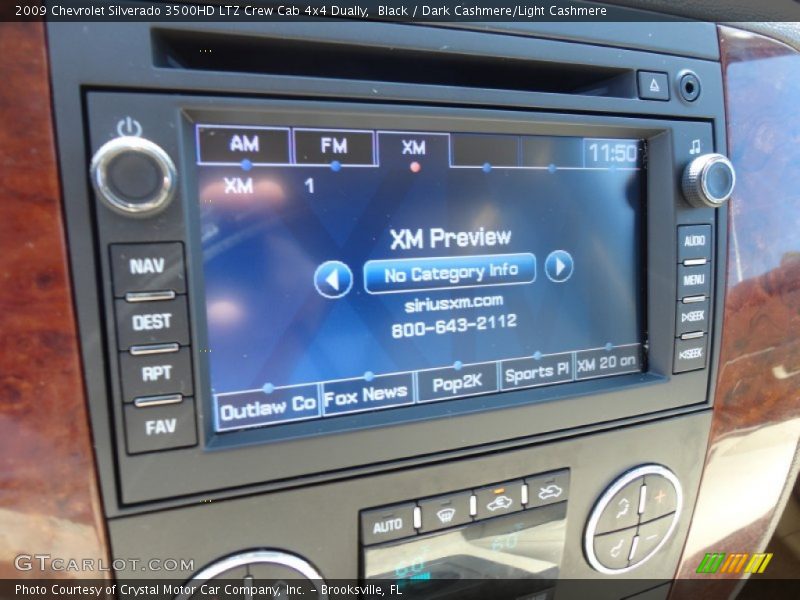 Controls of 2009 Silverado 3500HD LTZ Crew Cab 4x4 Dually