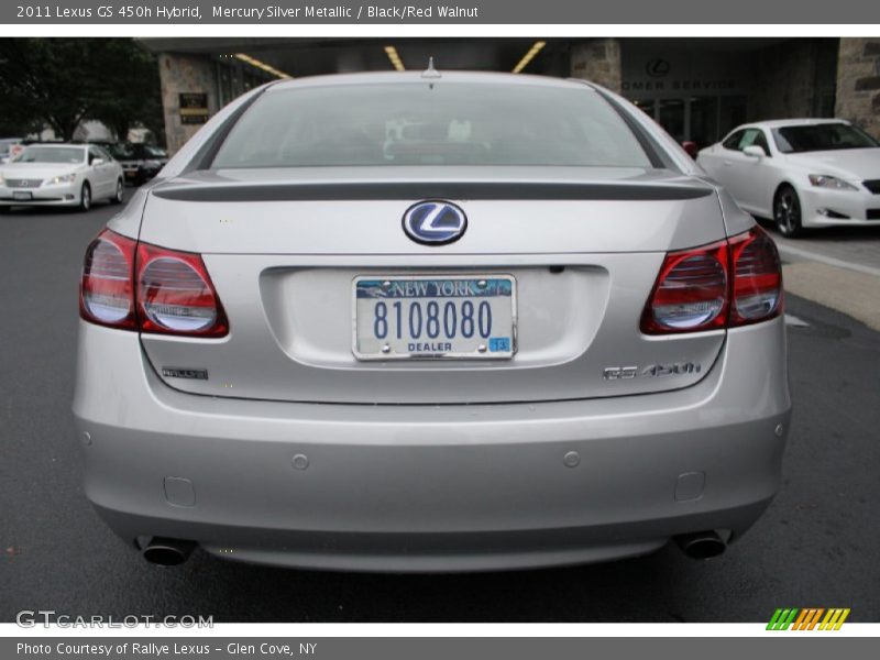 Mercury Silver Metallic / Black/Red Walnut 2011 Lexus GS 450h Hybrid