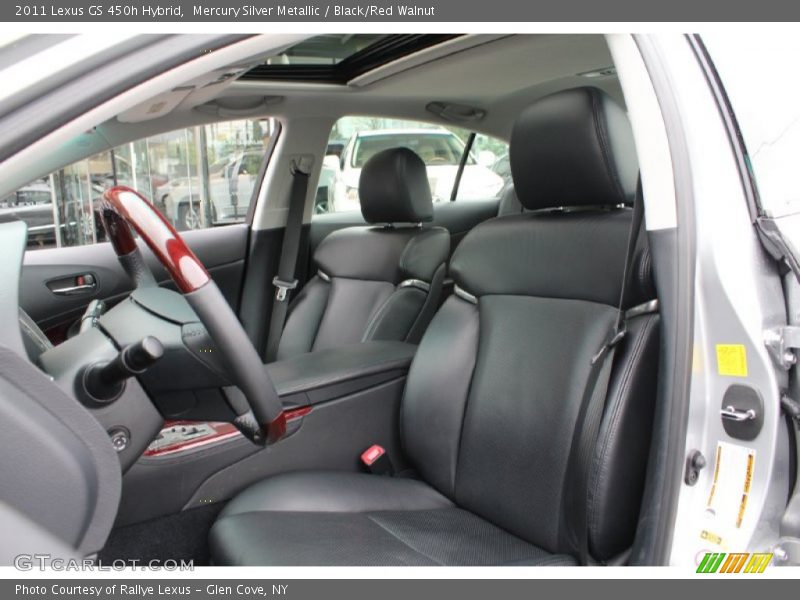  2011 GS 450h Hybrid Black/Red Walnut Interior