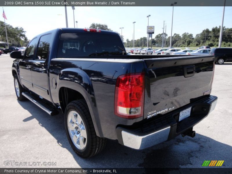  2009 Sierra 1500 SLE Crew Cab Midnight Blue Metallic