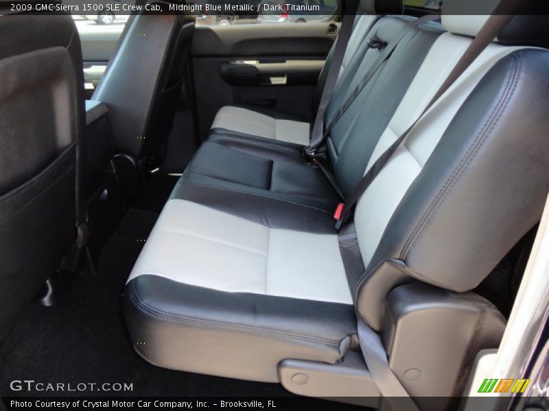 Midnight Blue Metallic / Dark Titanium 2009 GMC Sierra 1500 SLE Crew Cab