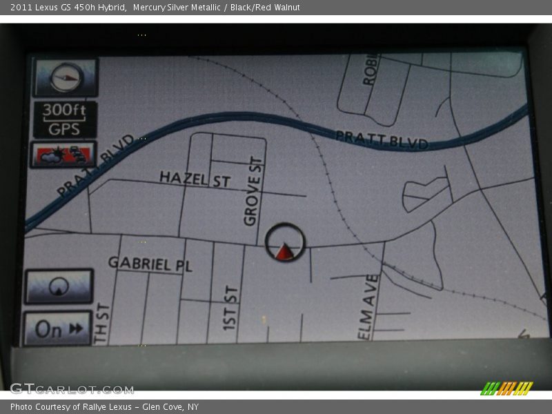 Mercury Silver Metallic / Black/Red Walnut 2011 Lexus GS 450h Hybrid