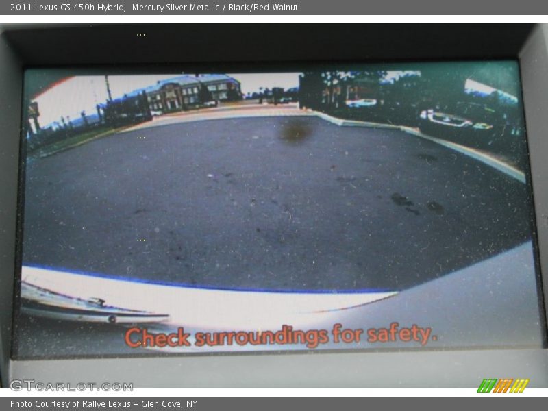 Mercury Silver Metallic / Black/Red Walnut 2011 Lexus GS 450h Hybrid