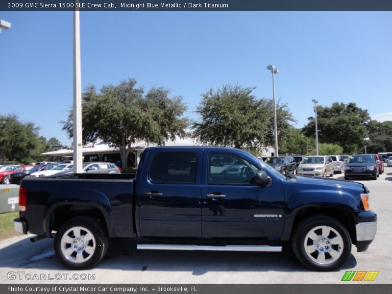  2009 Sierra 1500 SLE Crew Cab Midnight Blue Metallic