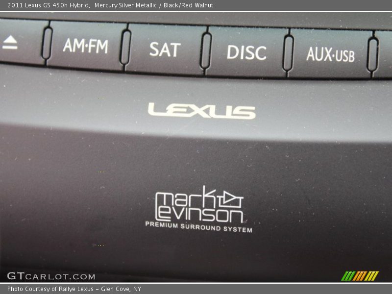 Mercury Silver Metallic / Black/Red Walnut 2011 Lexus GS 450h Hybrid