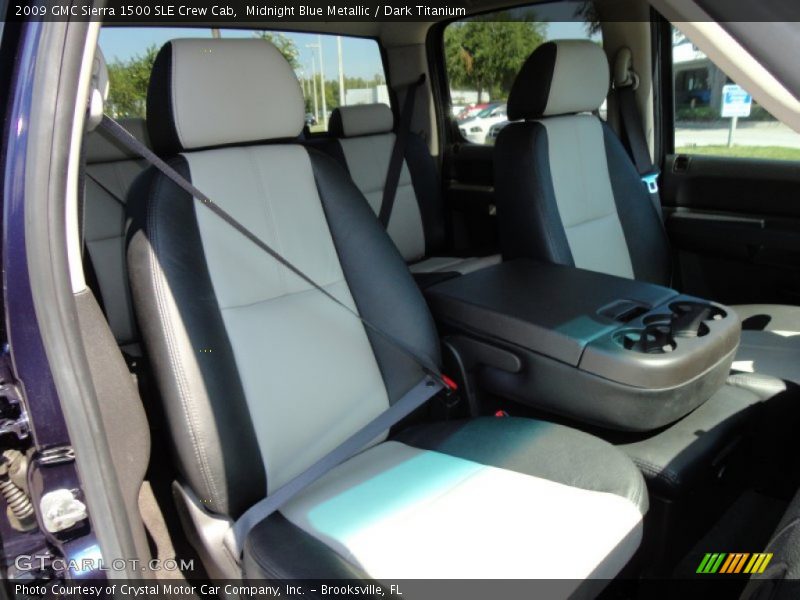 Midnight Blue Metallic / Dark Titanium 2009 GMC Sierra 1500 SLE Crew Cab