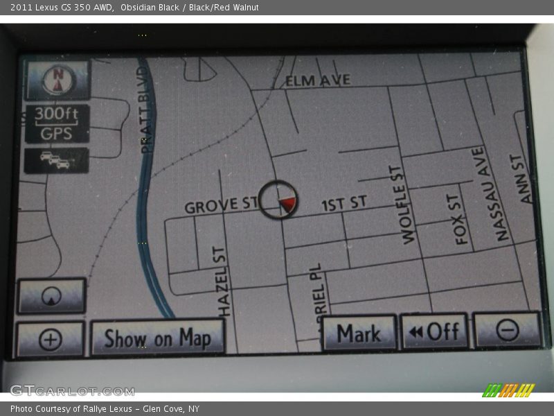 Obsidian Black / Black/Red Walnut 2011 Lexus GS 350 AWD