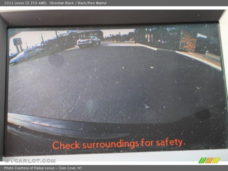Obsidian Black / Black/Red Walnut 2011 Lexus GS 350 AWD
