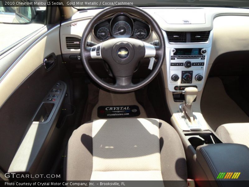 Gold Mist Metallic / Cocoa/Cashmere 2010 Chevrolet Malibu LS Sedan