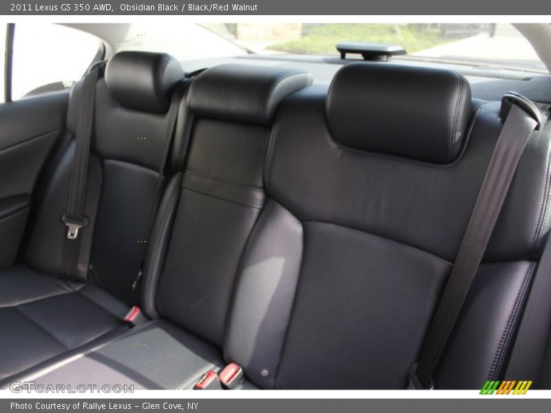 Obsidian Black / Black/Red Walnut 2011 Lexus GS 350 AWD