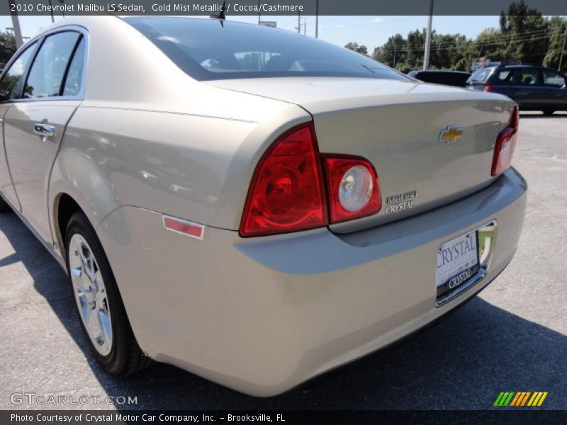 Gold Mist Metallic / Cocoa/Cashmere 2010 Chevrolet Malibu LS Sedan