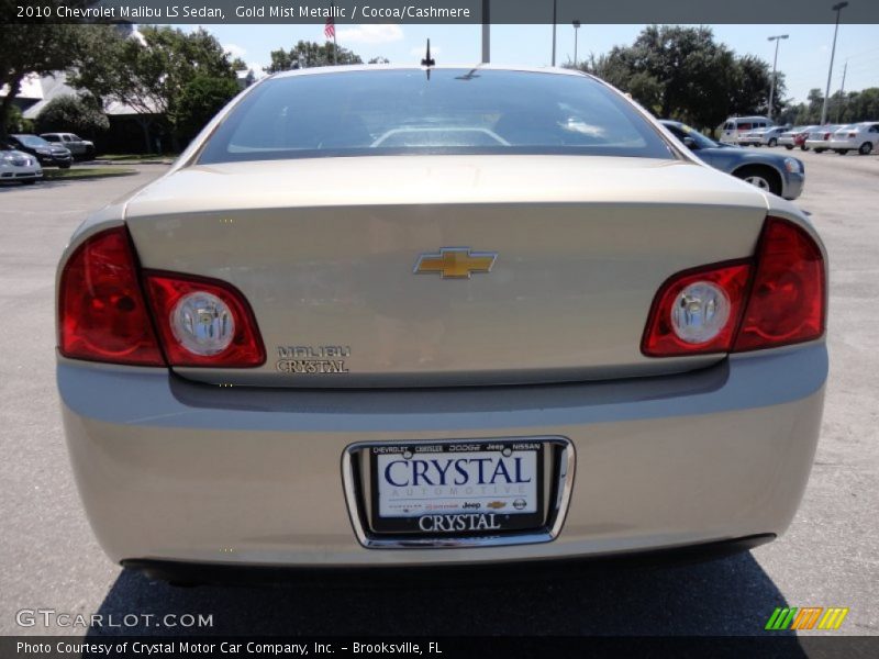 Gold Mist Metallic / Cocoa/Cashmere 2010 Chevrolet Malibu LS Sedan
