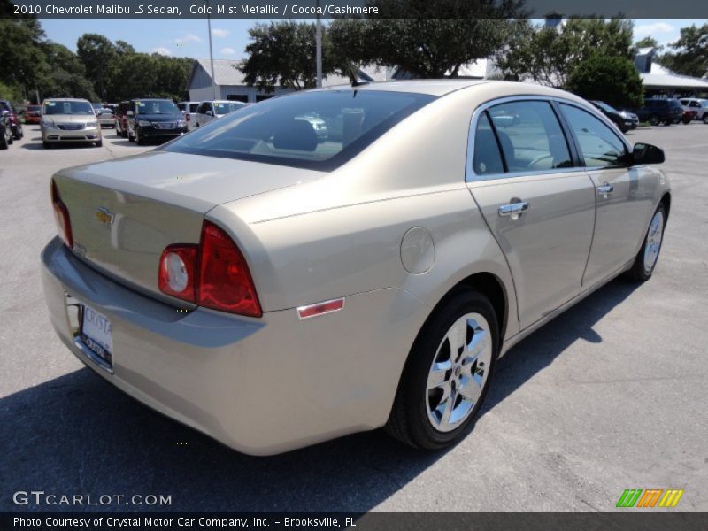 Gold Mist Metallic / Cocoa/Cashmere 2010 Chevrolet Malibu LS Sedan
