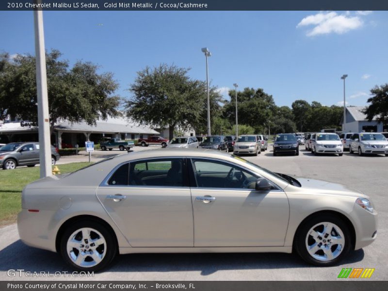 Gold Mist Metallic / Cocoa/Cashmere 2010 Chevrolet Malibu LS Sedan