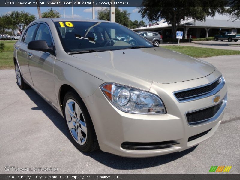 Gold Mist Metallic / Cocoa/Cashmere 2010 Chevrolet Malibu LS Sedan
