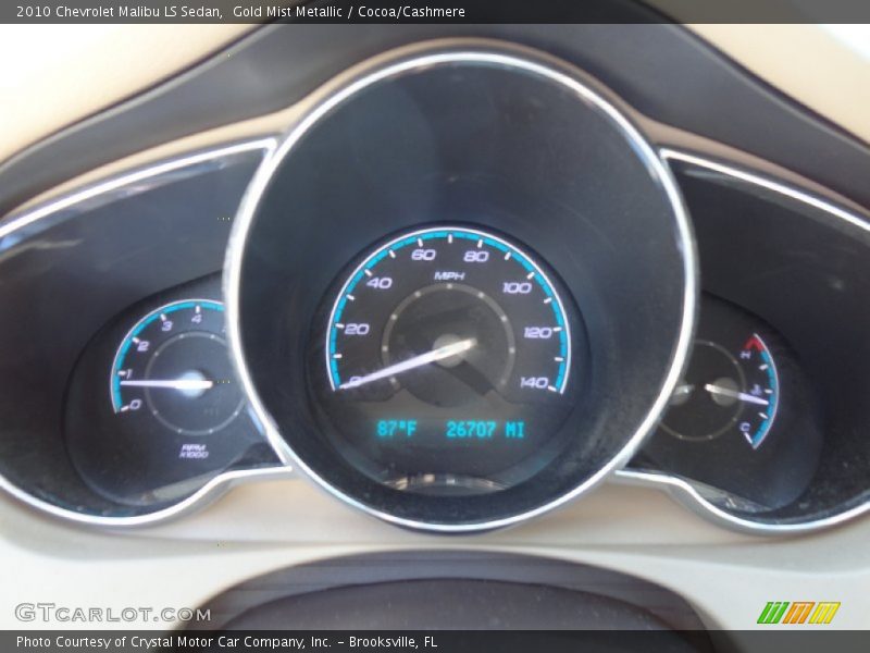 Gold Mist Metallic / Cocoa/Cashmere 2010 Chevrolet Malibu LS Sedan