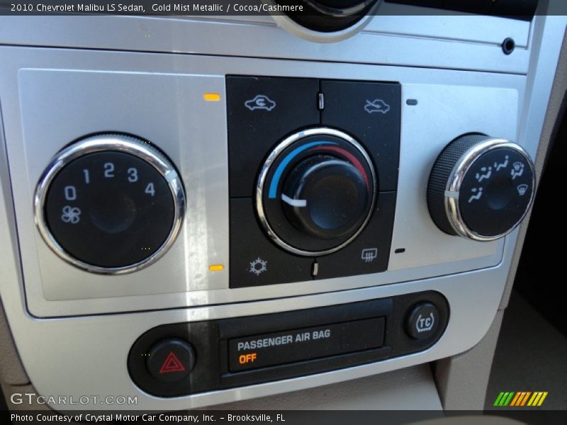 Gold Mist Metallic / Cocoa/Cashmere 2010 Chevrolet Malibu LS Sedan