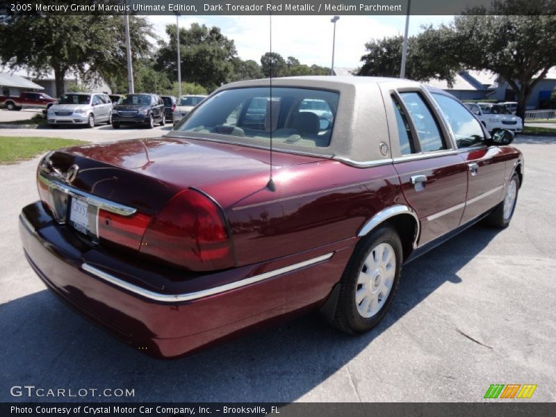Dark Toreador Red Metallic / Medium Parchment 2005 Mercury Grand Marquis Ultimate Edition