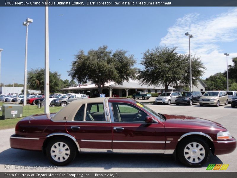 Dark Toreador Red Metallic / Medium Parchment 2005 Mercury Grand Marquis Ultimate Edition