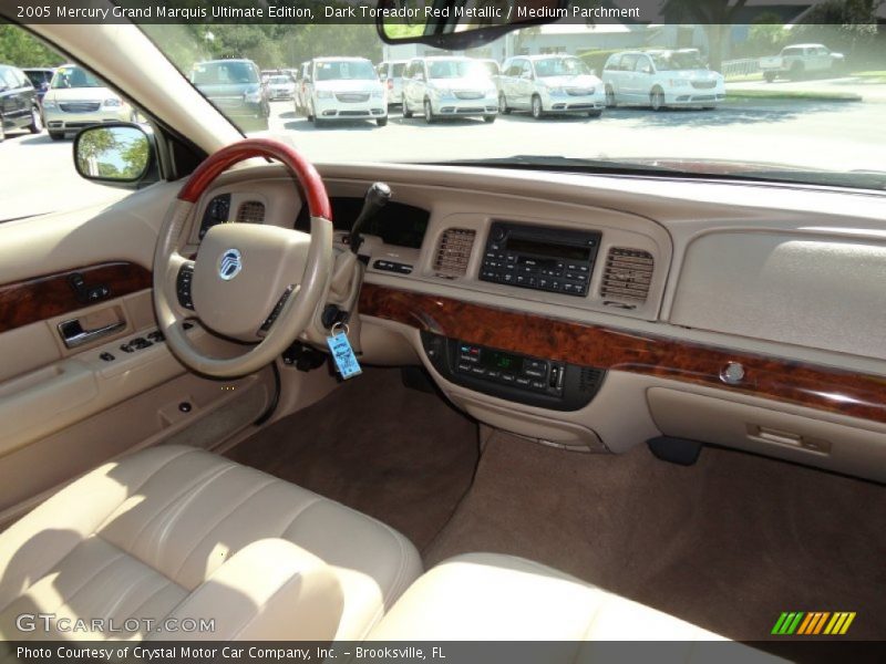 Dark Toreador Red Metallic / Medium Parchment 2005 Mercury Grand Marquis Ultimate Edition