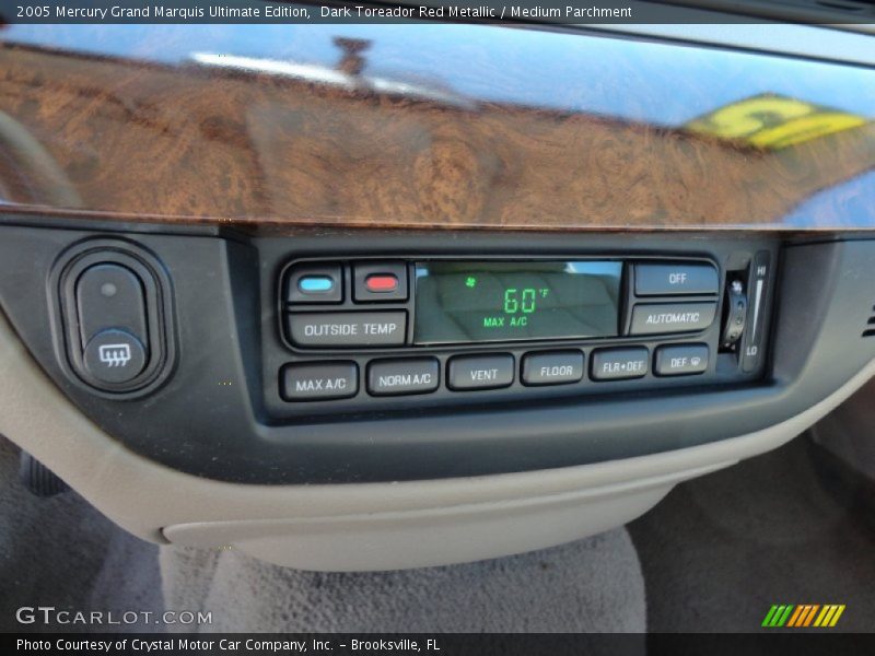 Controls of 2005 Grand Marquis Ultimate Edition