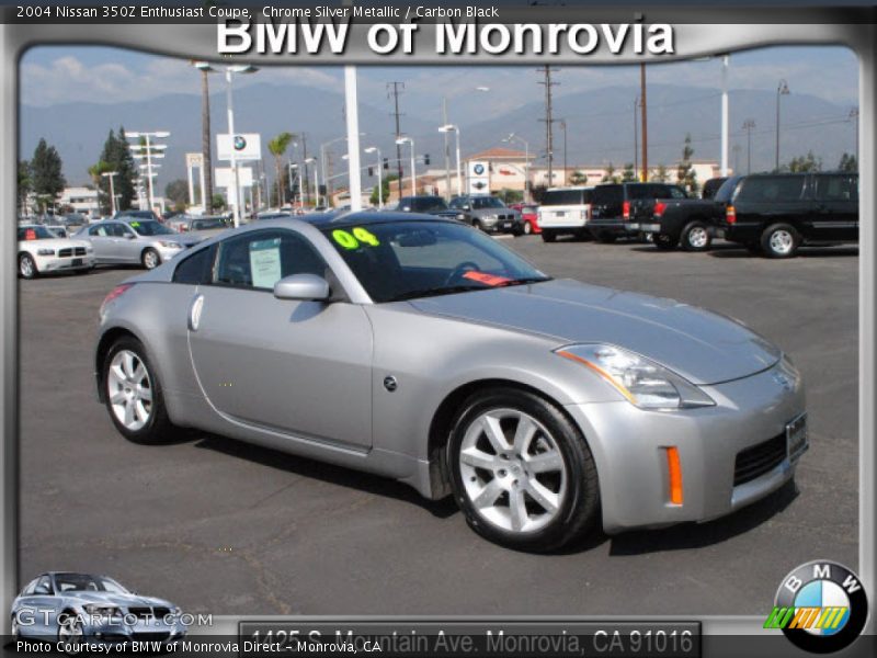 Chrome Silver Metallic / Carbon Black 2004 Nissan 350Z Enthusiast Coupe