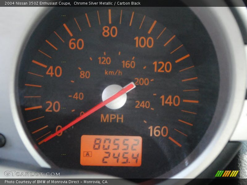 Chrome Silver Metallic / Carbon Black 2004 Nissan 350Z Enthusiast Coupe
